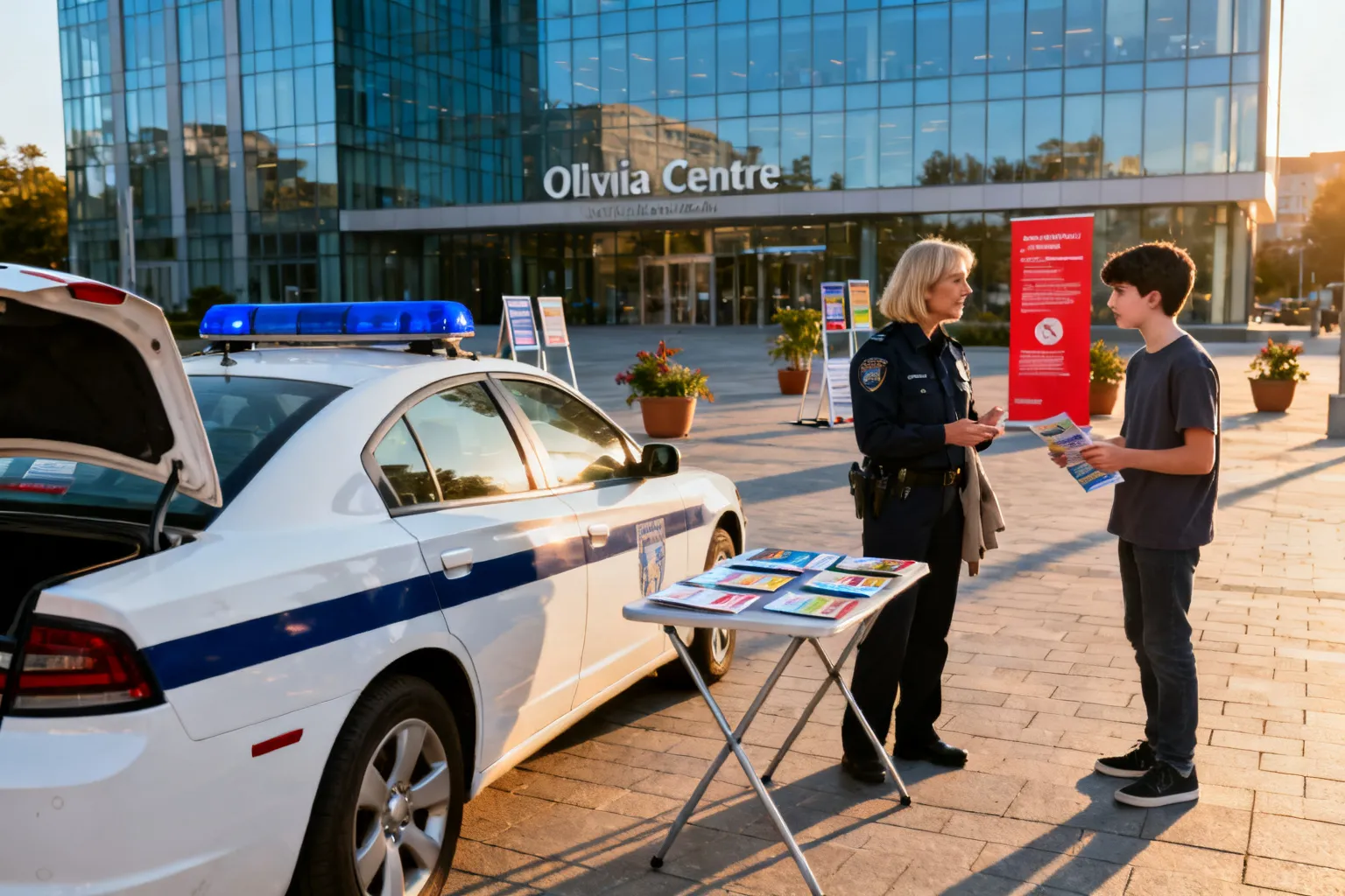 Policja na Safety Day w Olivia Centre — prelekcje i pokazy bezpieczeństwa