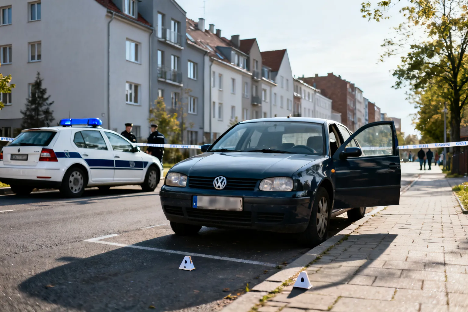 Skradziony Volkswagen zatrzymany w Gdańsku. Kierowca miał cofnięte uprawnienia i narkotyki
