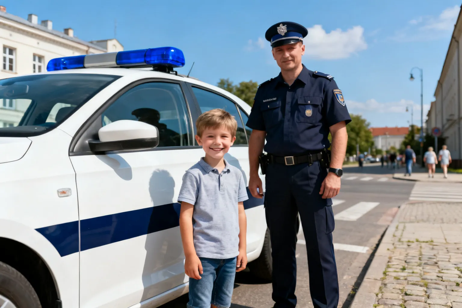 Marzenie spełnione – 4‑latek odwiedził Komendę Miejską Policji w Gdańsku