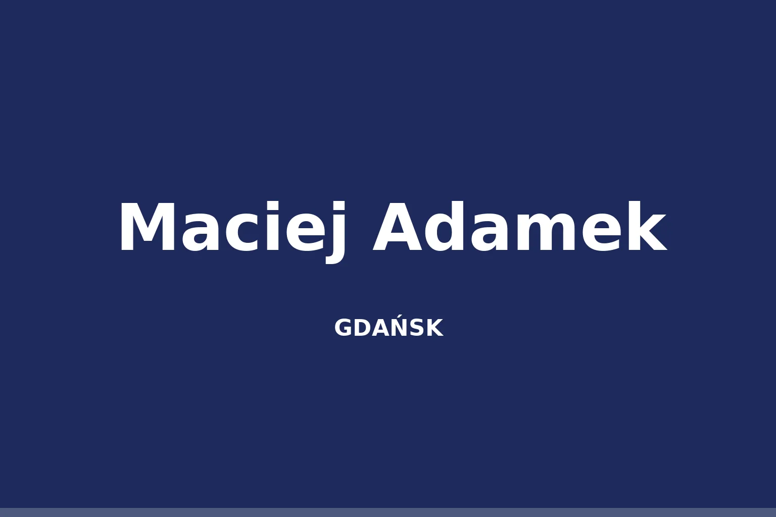 Maciej Adamek