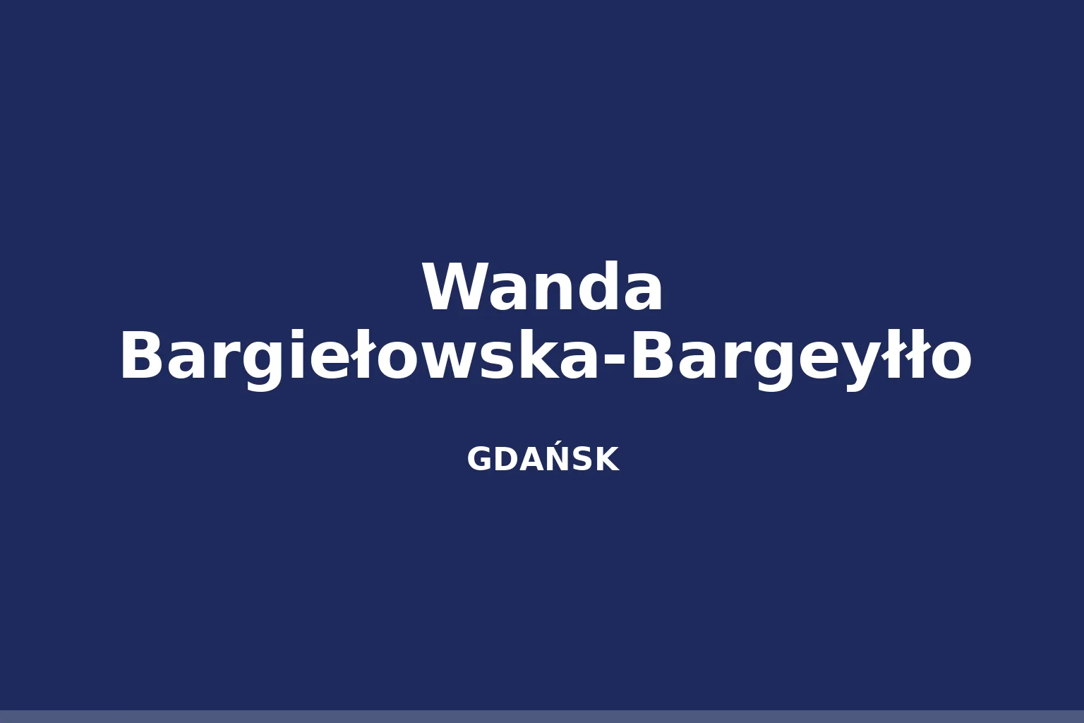 Wanda Bargiełowska-Bargeyłło