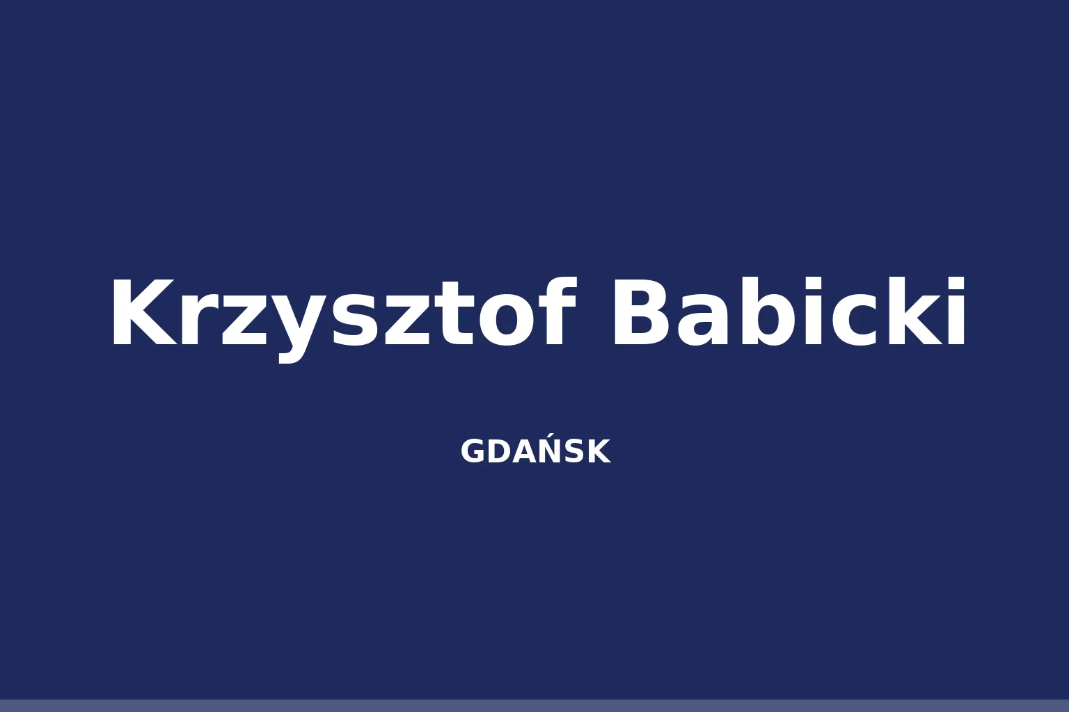 Krzysztof Babicki