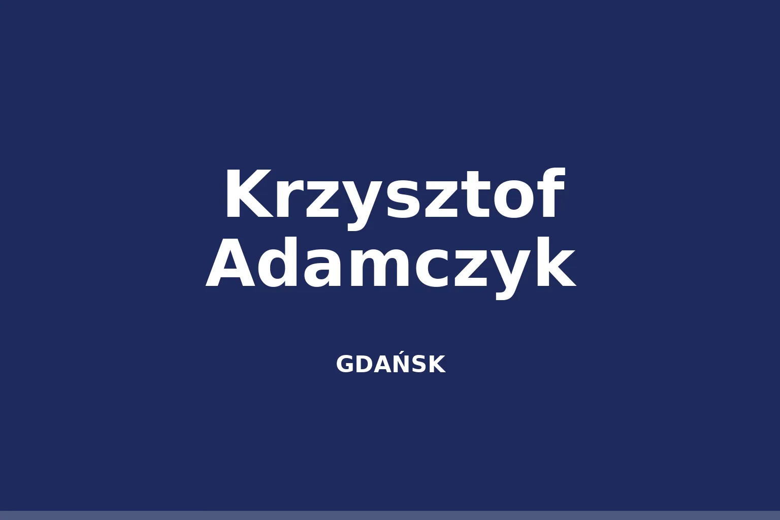 Krzysztof Adamczyk