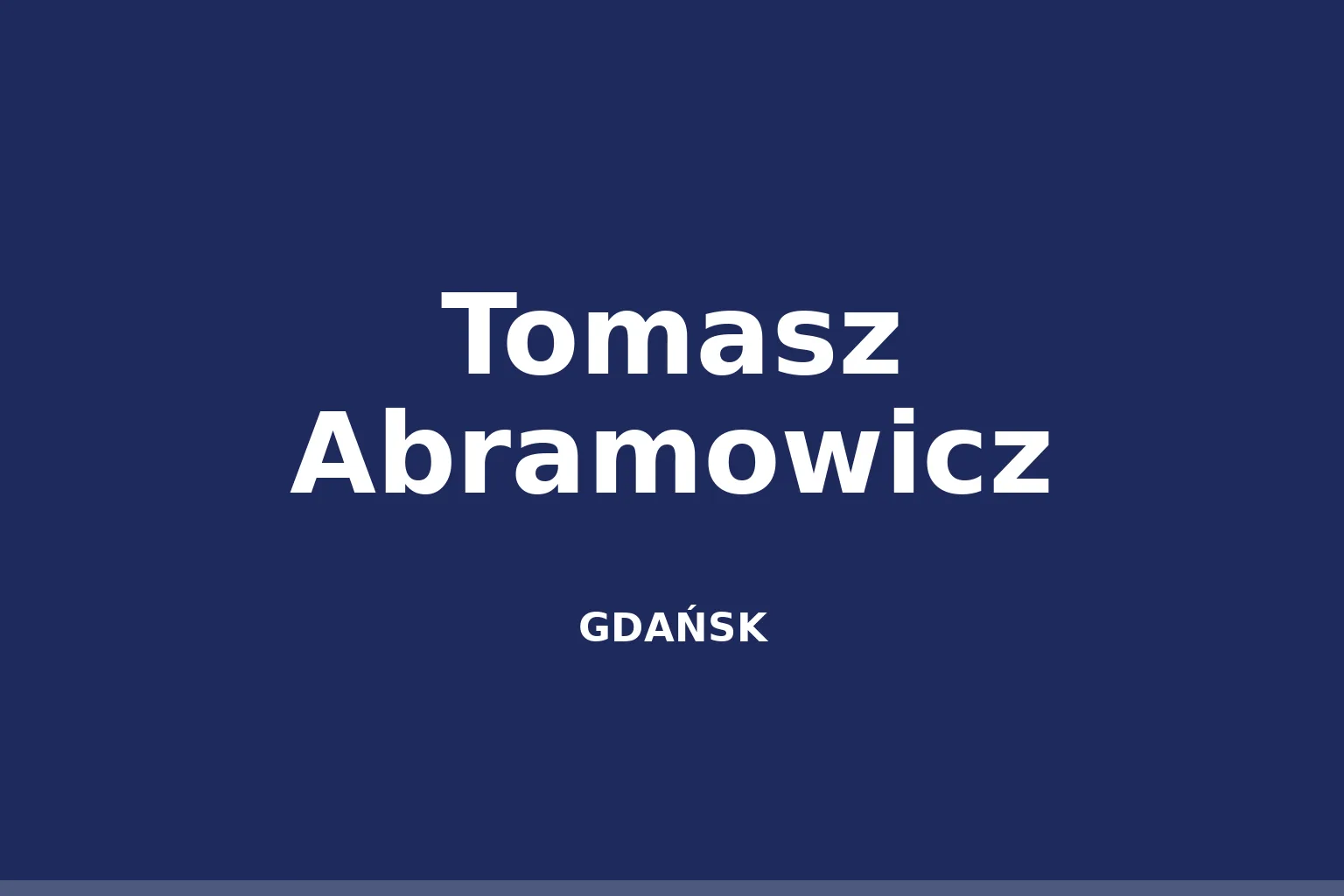 Tomasz Abramowicz