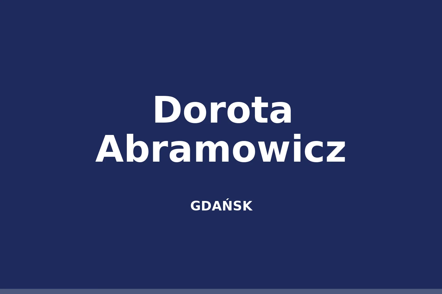 Dorota Abramowicz